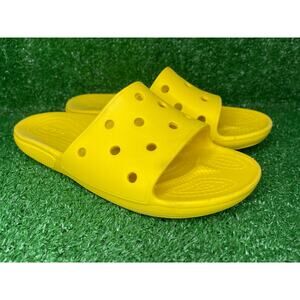 CROCS Classic Slide Yellow Mens Size 12